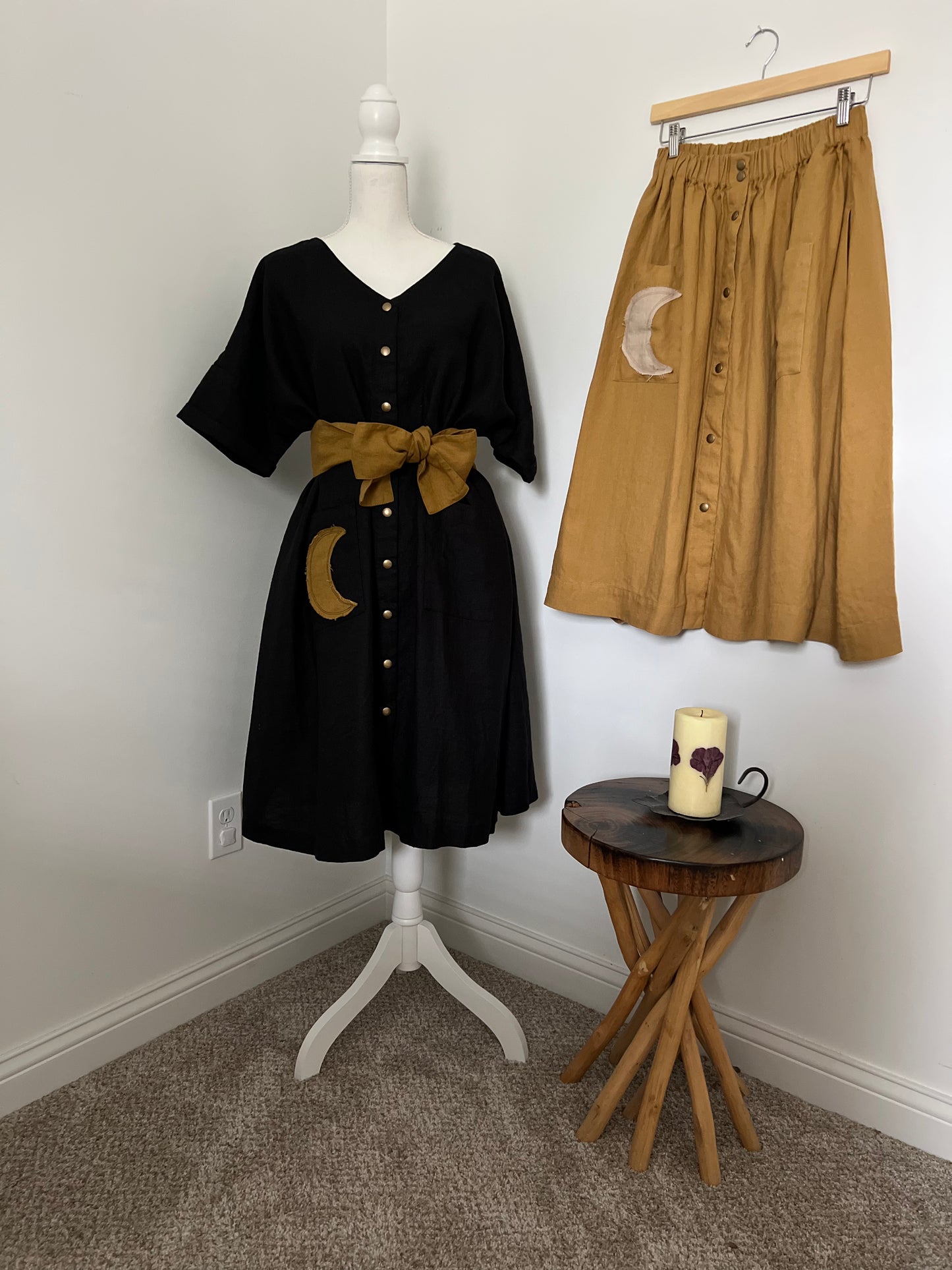 Exclusive Not Perfect Linen Marseille Skirt - Amber Yellow SOLD OUT