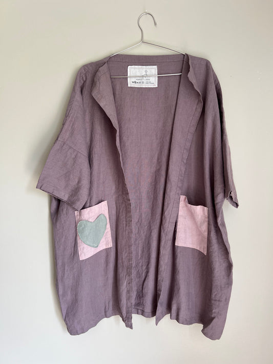 Exclusive Not Perfect Linen Long Sintra Cardigan - Caffe Mocha (LAST ONE One size)