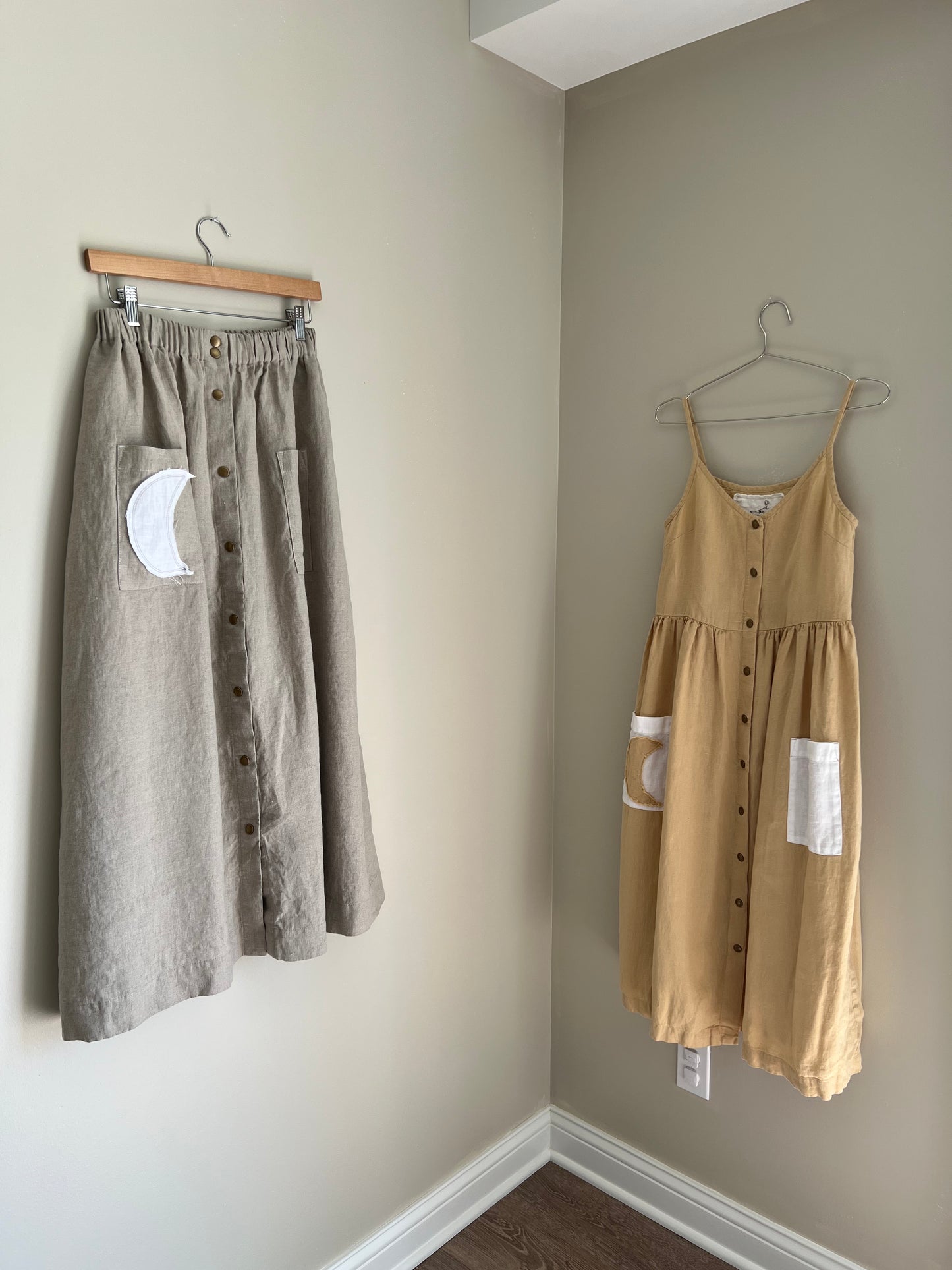 Exclusive Not Perfect Linen Maxi Marseille Skirt - Natural (1 S/M & 1 XL Left )