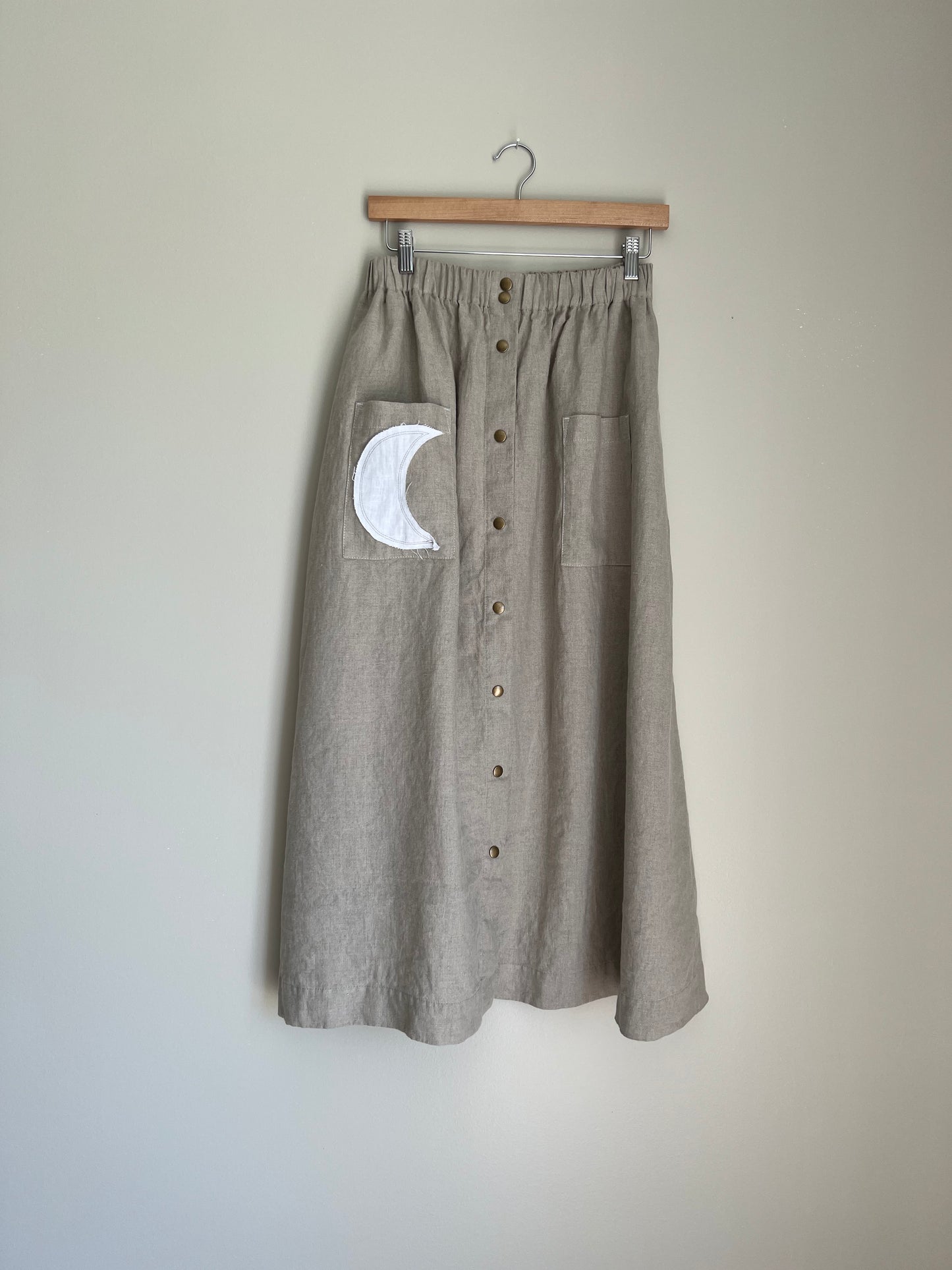 Exclusive Not Perfect Linen Maxi Marseille Skirt - Natural (1 S/M & 1 XL Left )