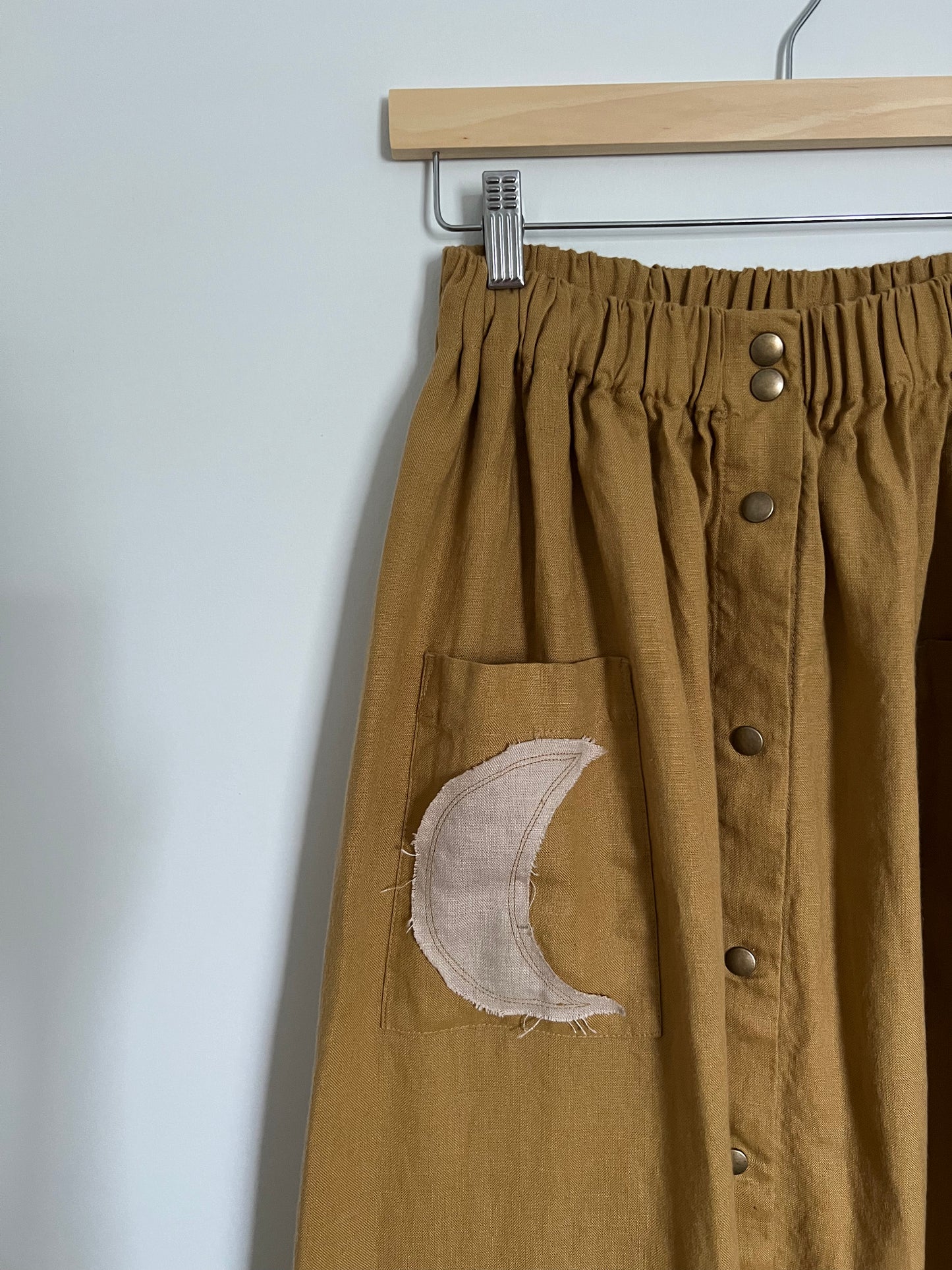 Exclusive Not Perfect Linen Marseille Skirt - Amber Yellow SOLD OUT
