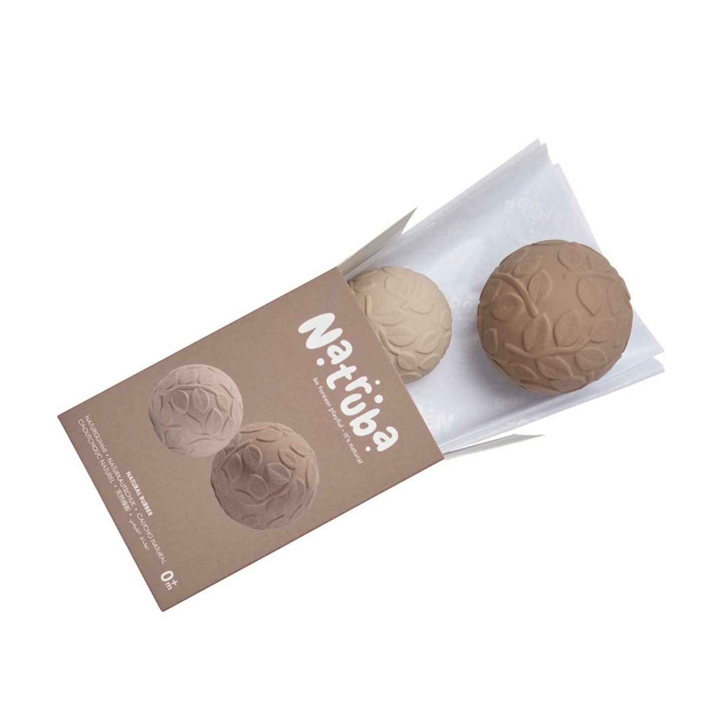 Natural rubber Sensory Ball Set Leaf - Earth