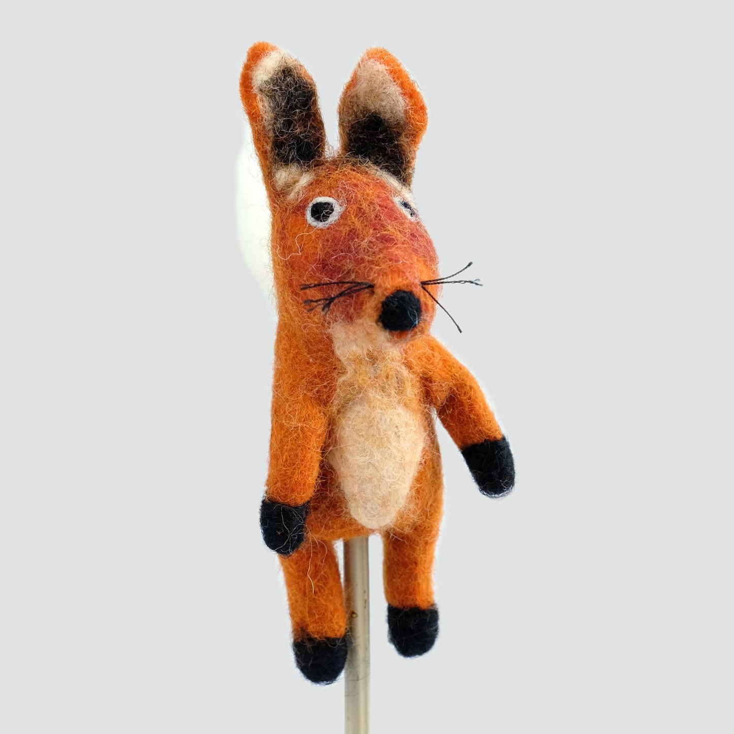 Handmade Felt Fox Finger Puppet