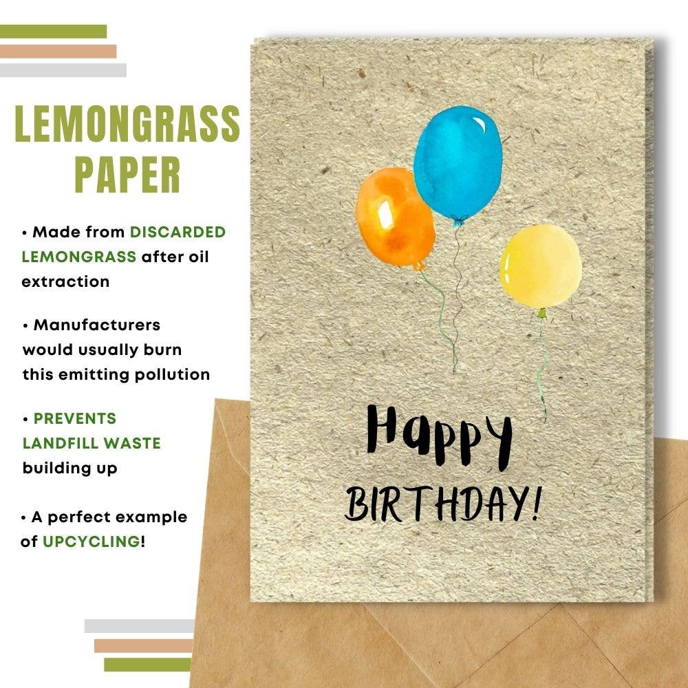 Balloons Birthday Card