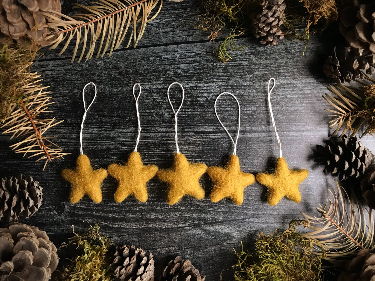 Felted Wool Star Ornament