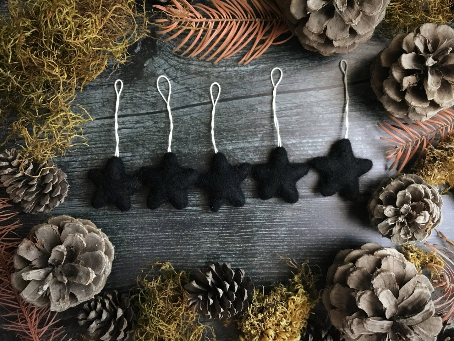 House of Moss - Felted Wool Star Ornament