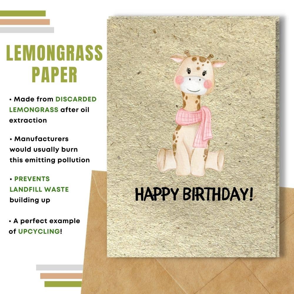Little Giraffe Birthday Card