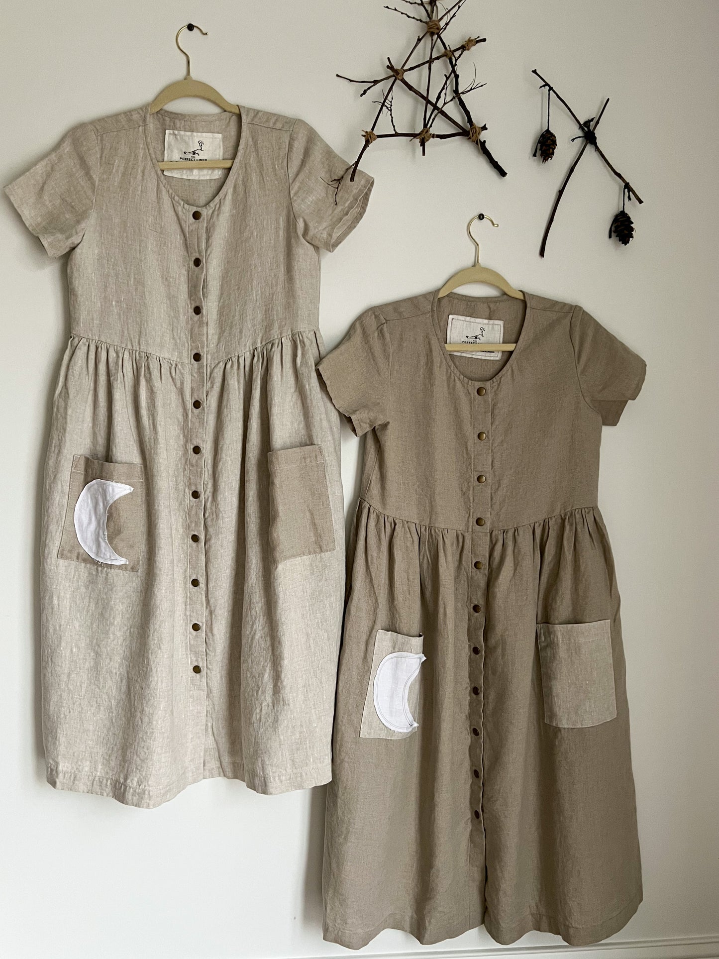 EXCLUSIVE 🌙 notPERFECTLINEN Maxi Mama Dress • Natural (LAST OnE Medium