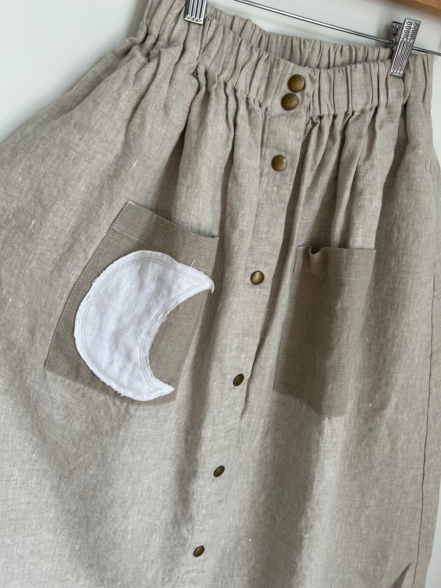 EXCLUSIVE 🌙 notPERFECTLINEN Marseille Skirt • Beige