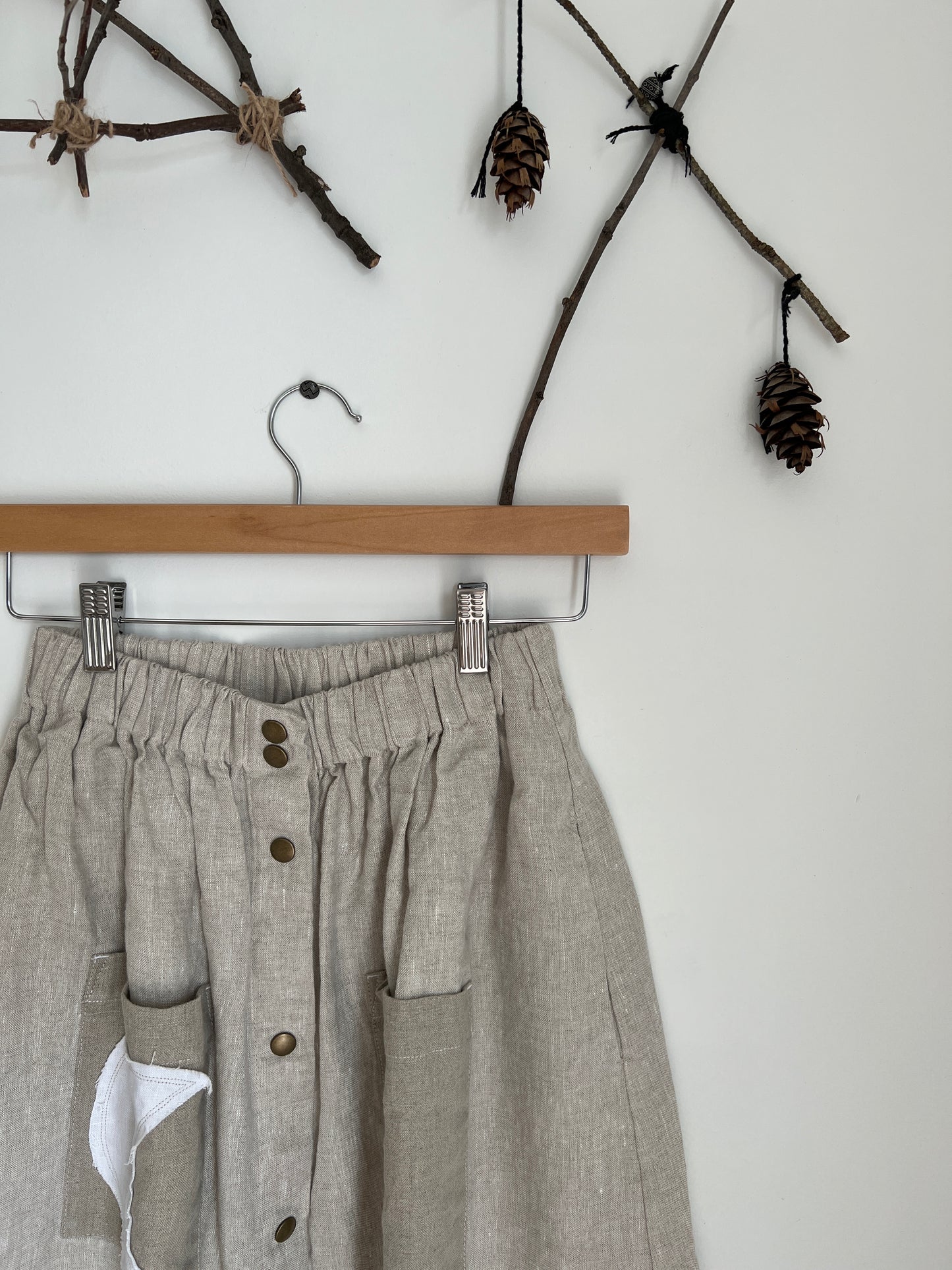 EXCLUSIVE 🌙 notPERFECTLINEN Marseille Skirt • Beige