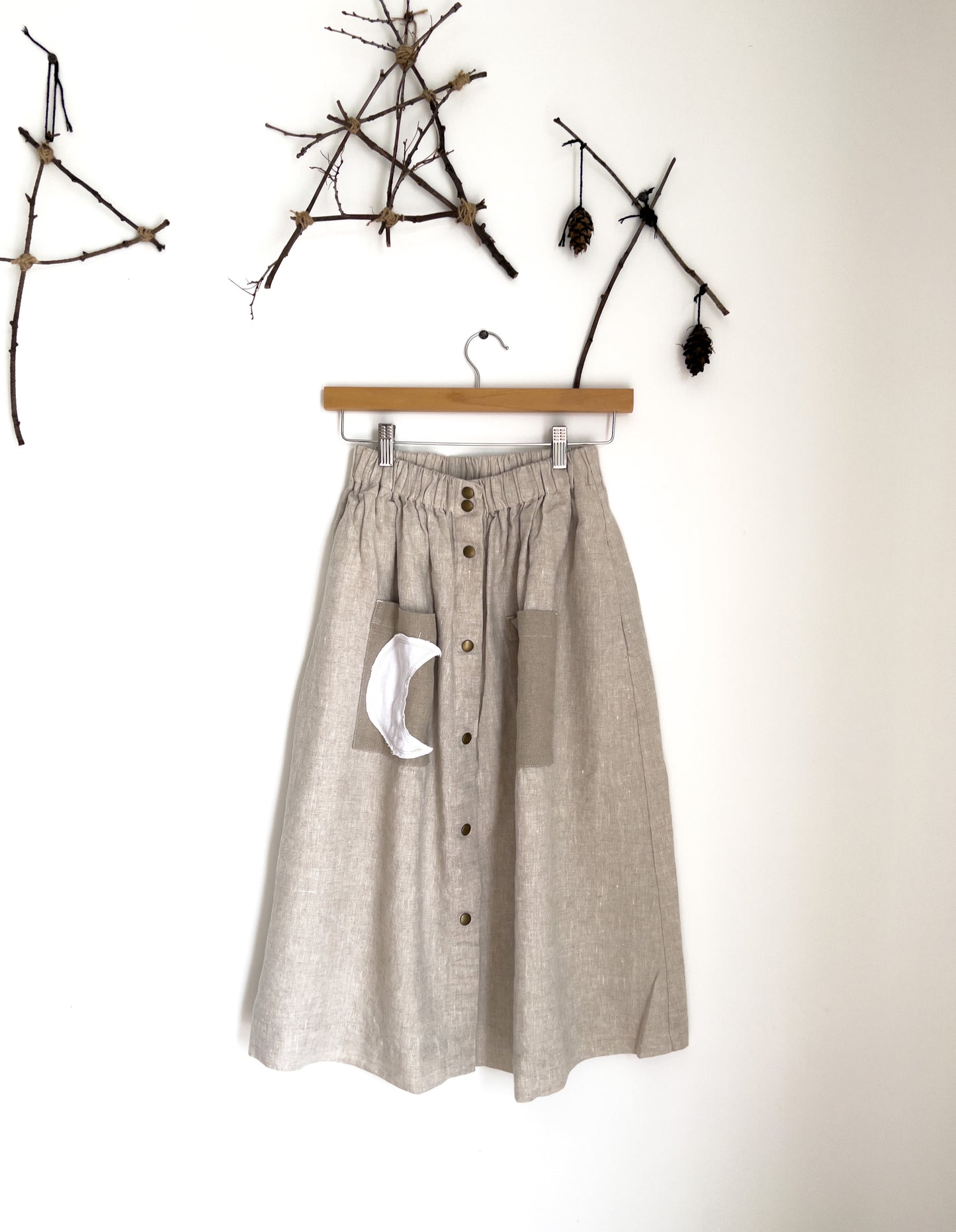 EXCLUSIVE 🌙 notPERFECTLINEN Marseille Skirt • Beige