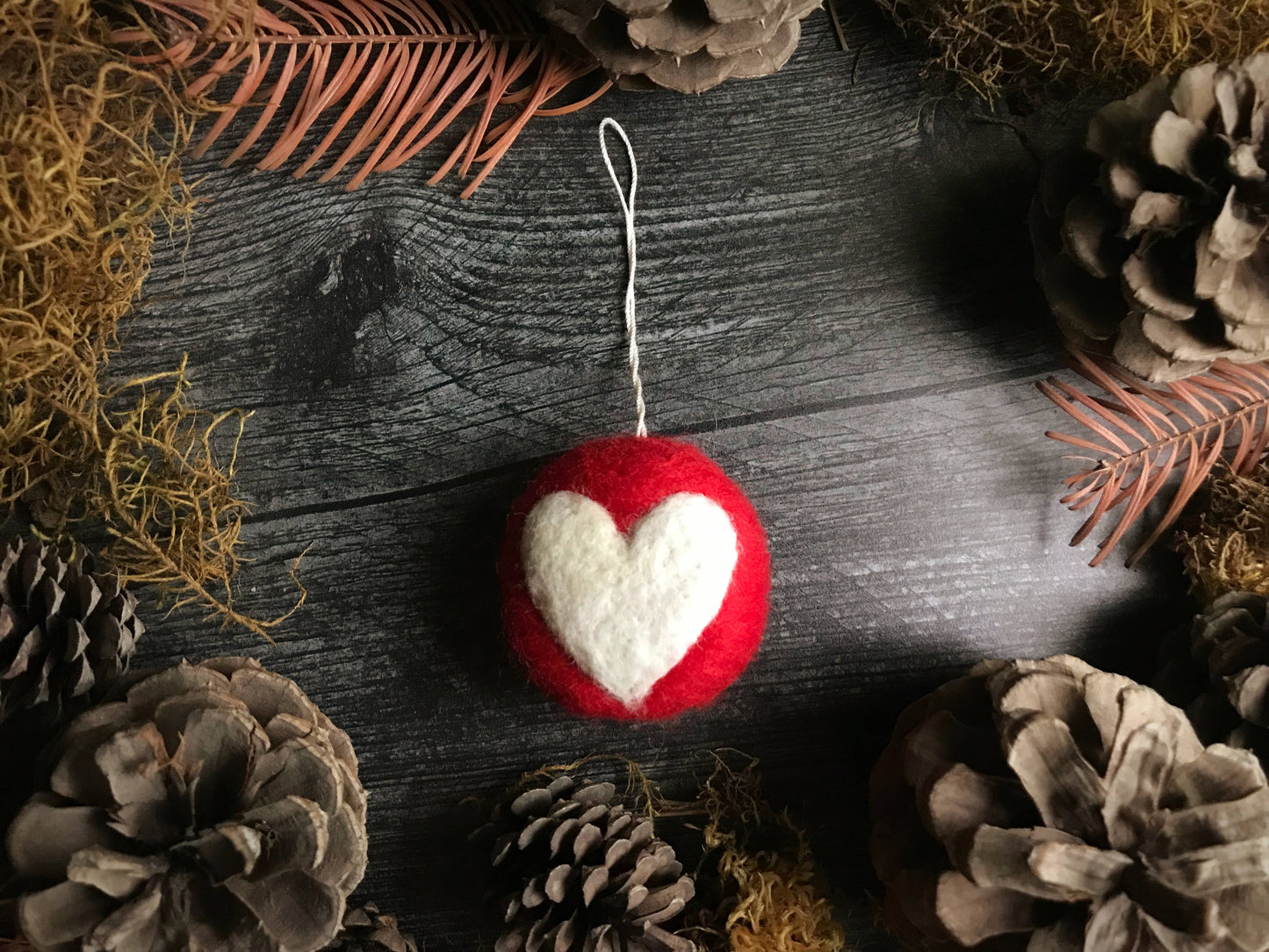 House of Moss - Felted Wool Round Ornament