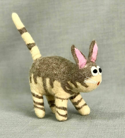 Handmade Felted Cat
