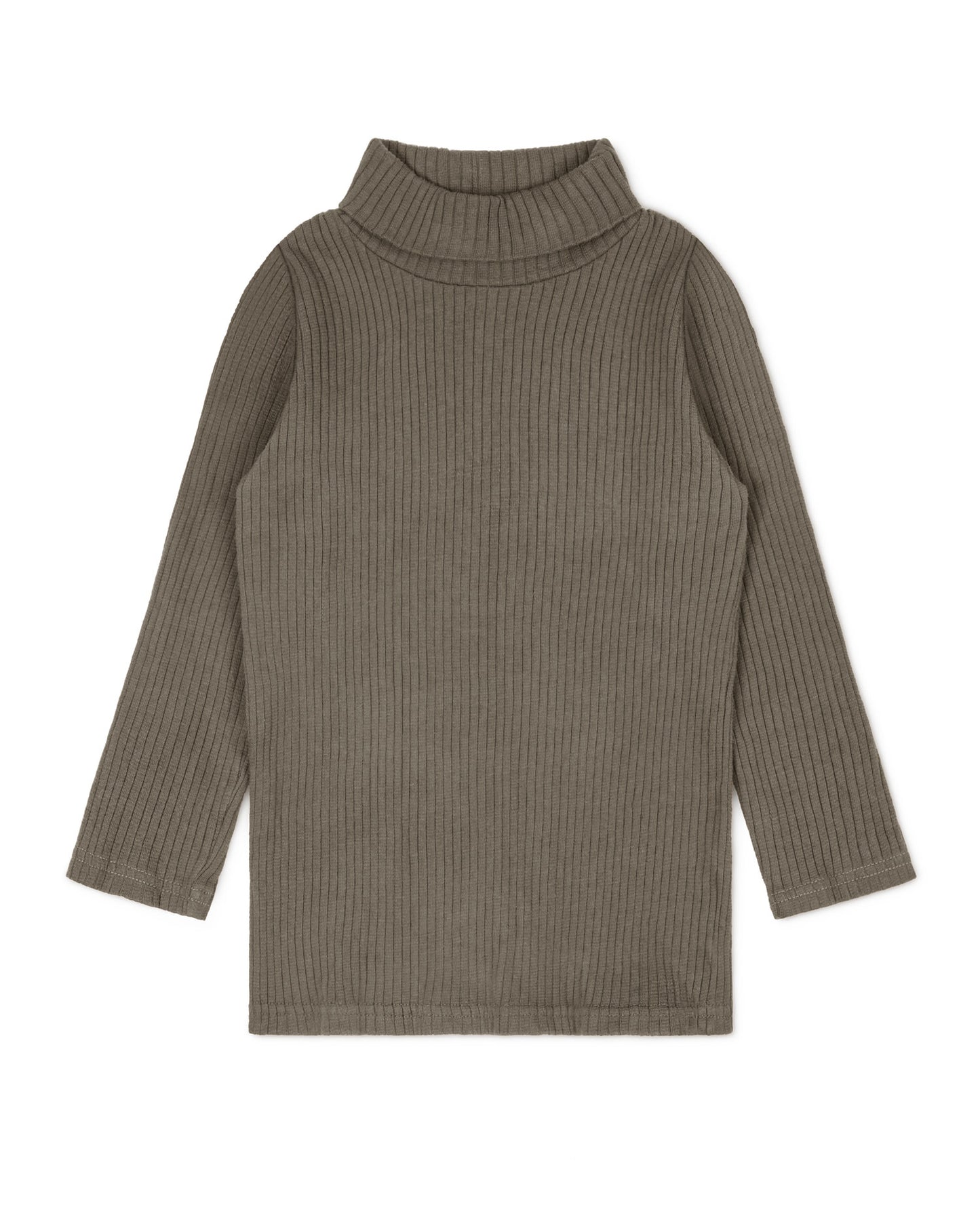 Ribbed Turtleneck- Olive