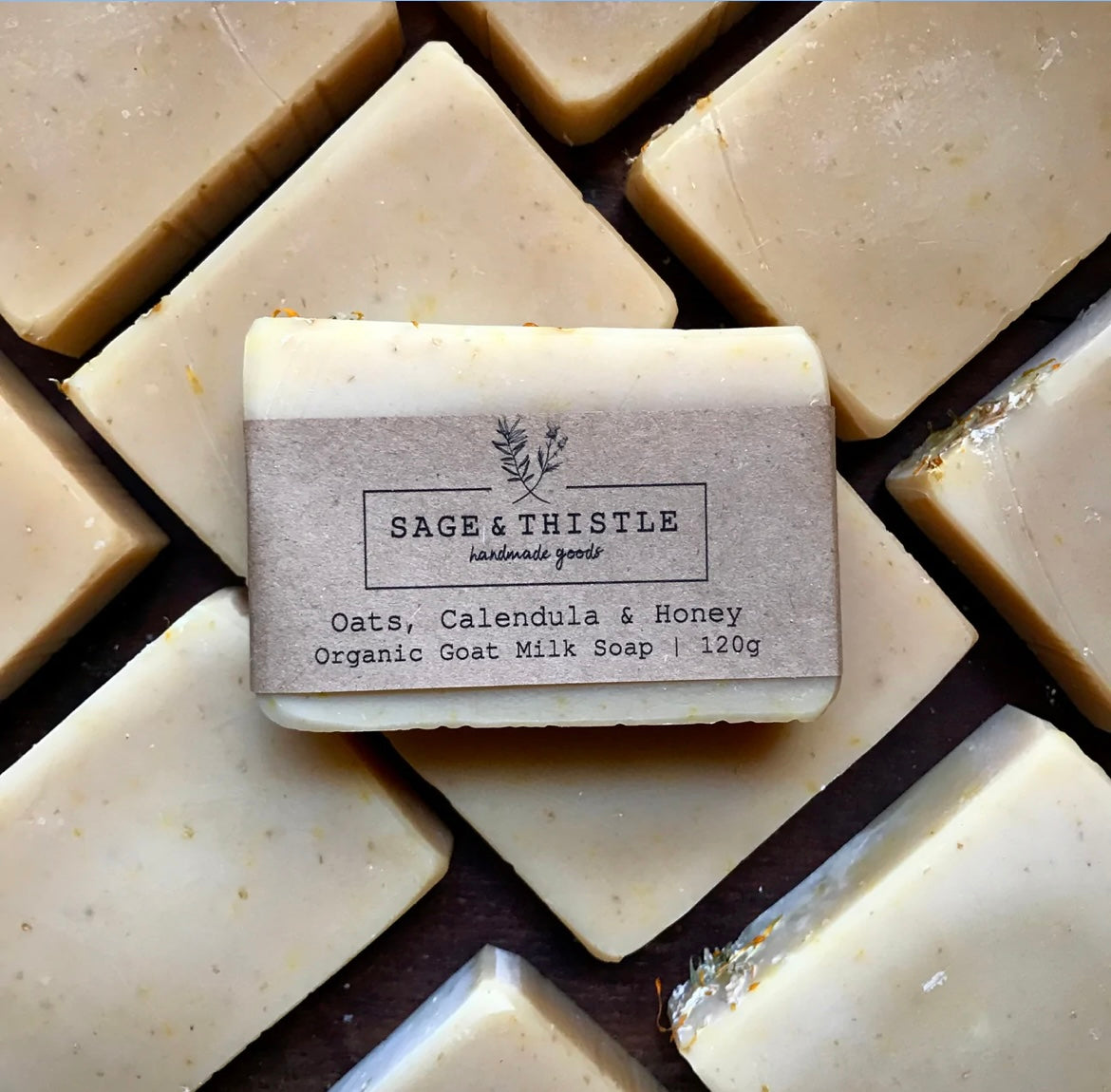 Oats, Calendula & Honey Organic Goat Milk Soap