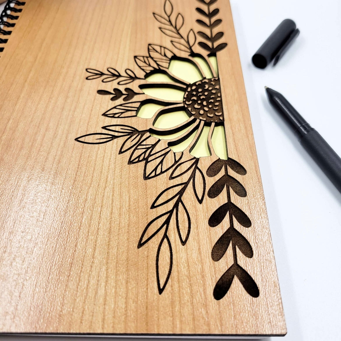 Sunflower Wood Journal - Lined