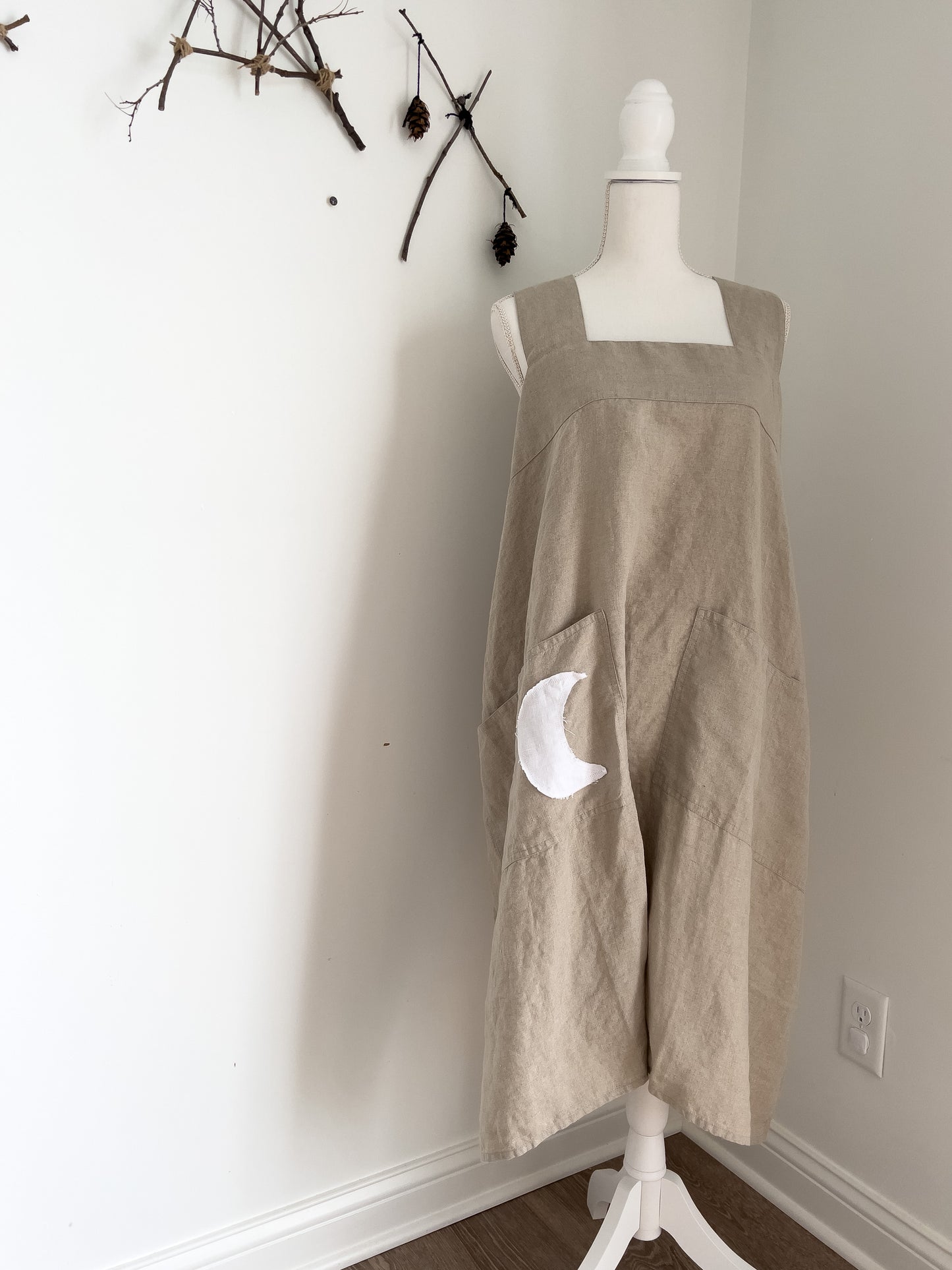 EXCLUSIVE 🌙 notPERFECTLINEN Pinafore Apron • Natural