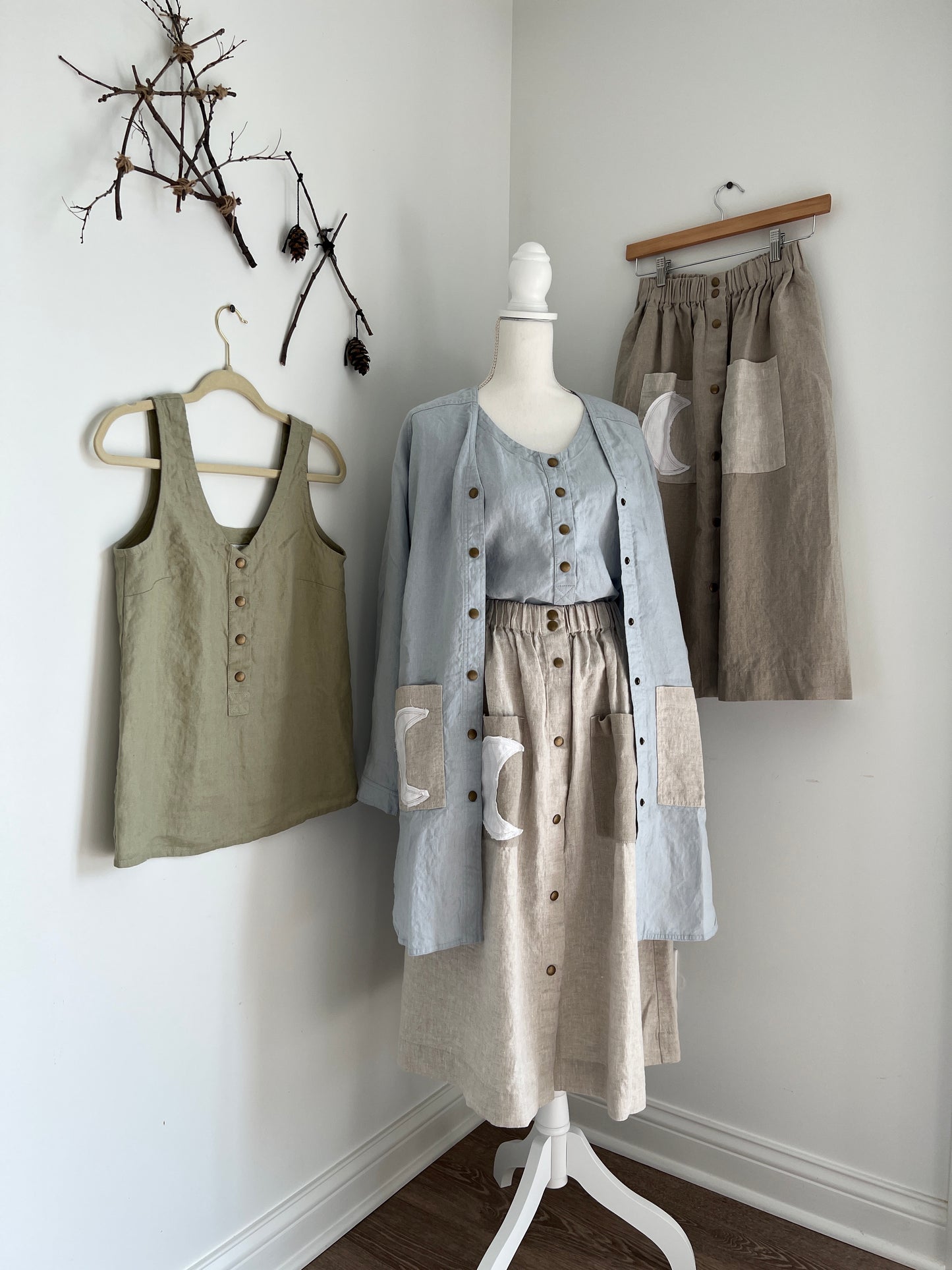 EXCLUSIVE 🌙 notPERFECTLINEN Marseille Skirt • Beige (LaST ONE for Small & Medium)