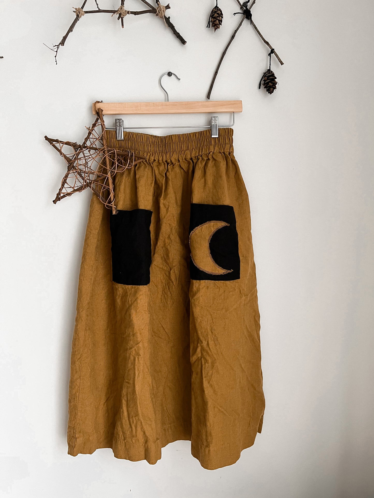 EXCLUSIVE 🌙 notPERFECTLINEN Sion Skirt • Bronze Brown